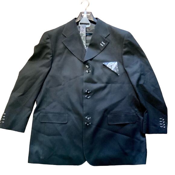 NWOT Vittorio St. Angelo Black Suit Jacket Set - Picture 1 of 12